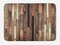 Ambesonne Wooden Print Bath Mat, Brown Old Hardwood Floor Plank Grunge Lodge Garage Loft Rural Natural Graphic, Plush Bathroom Decor Mat with Non Slip Backing, 29.5" X 17.5", Brown Beige